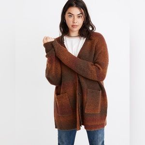 Madewell Space-Dyed Maysfield Cardigan Sweater size XS